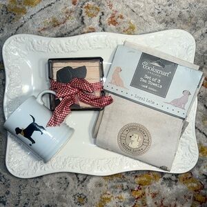 Labrador Kitchen Gift Set Mug, Tea Towel and Coaster Set